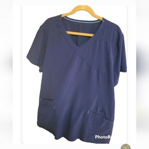 Scrub star navy scrub